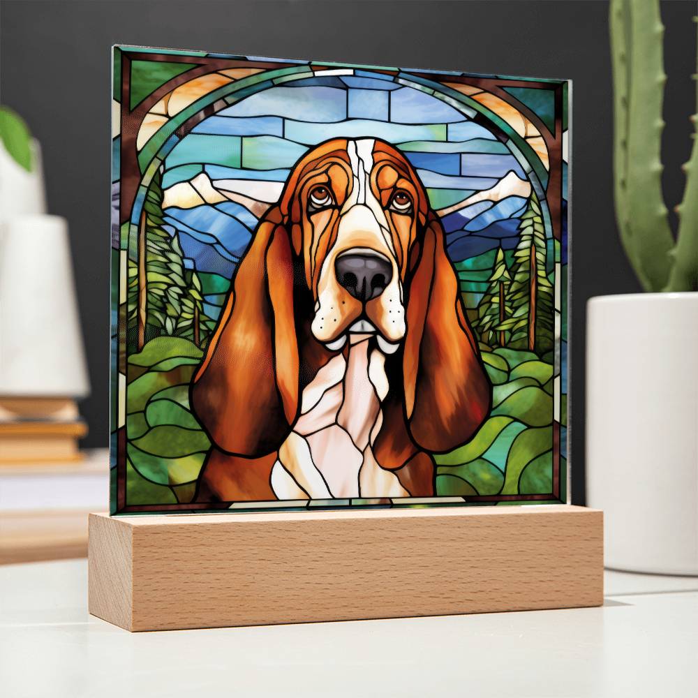 Basset Hound Acrylic Plaque