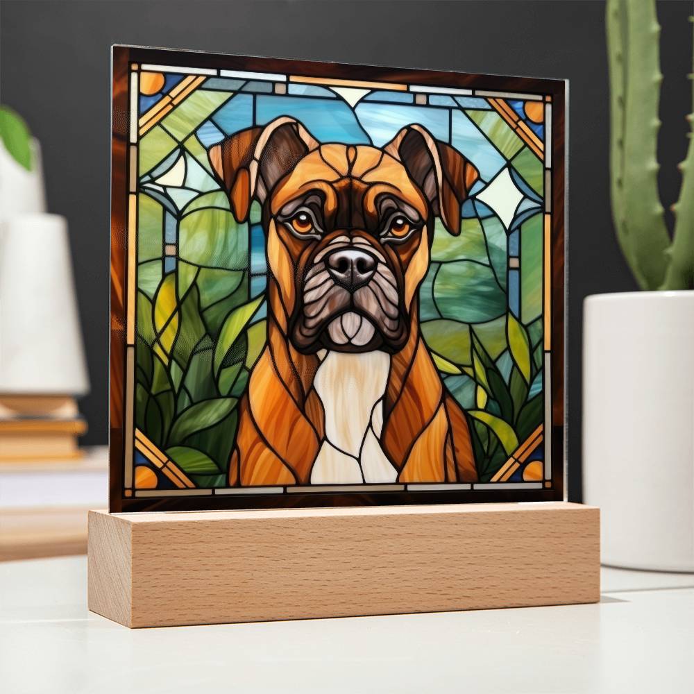 Boxer Acrylic Plaque