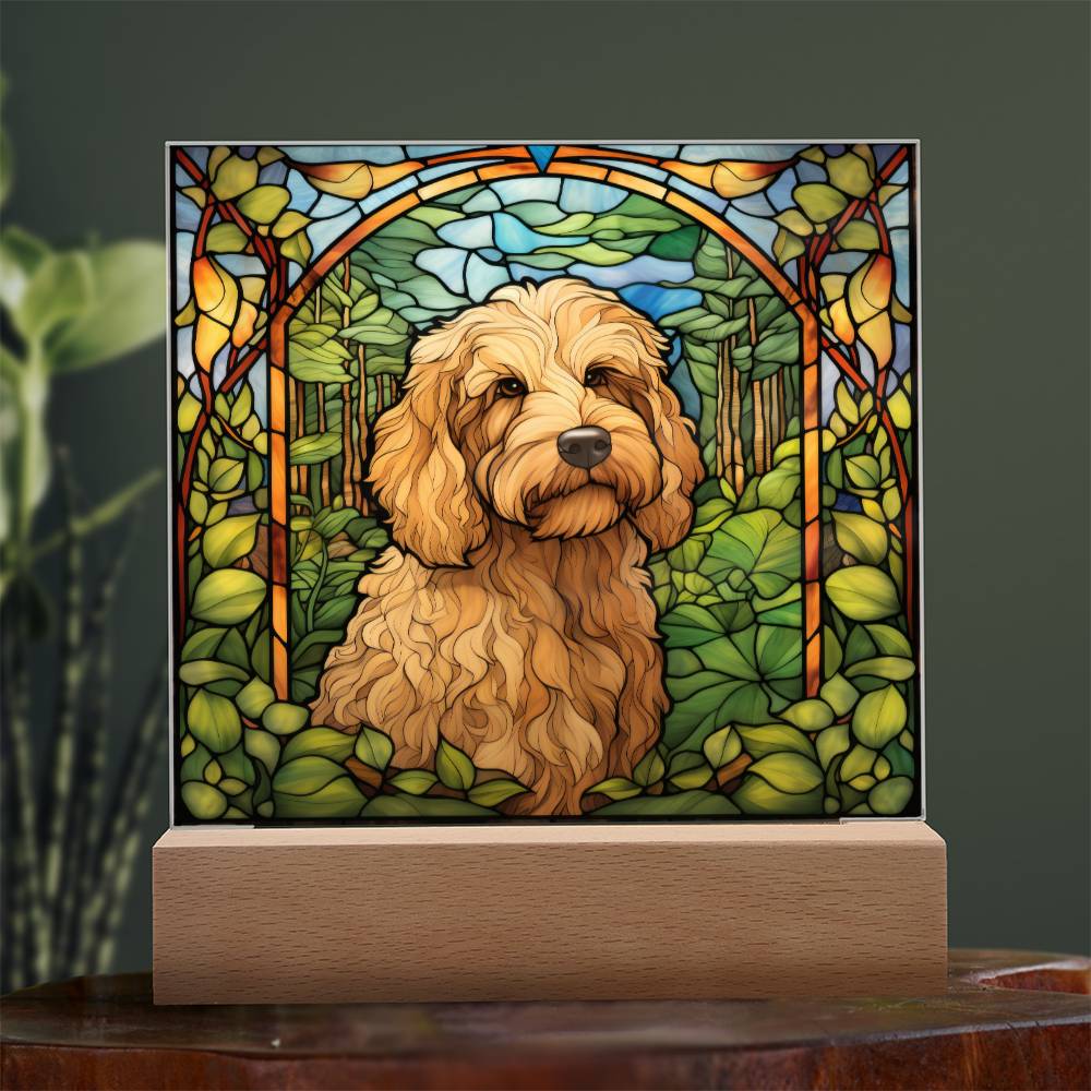 Goldendoodle Acrylic Plaque