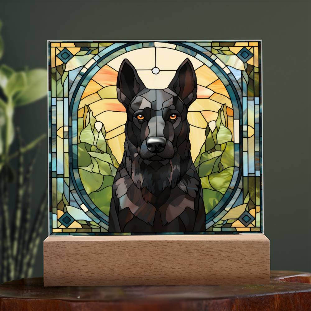 Black Belgian Shepherd Plaque