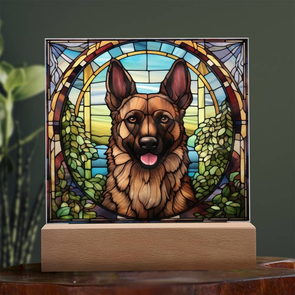 Brown Belgian Shepherd Plaque