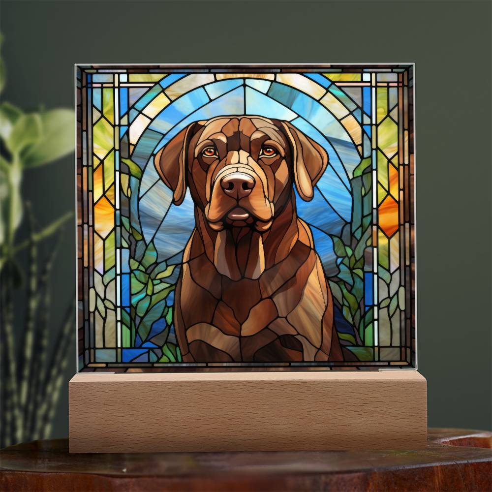 Chocolate Labrador Retriever Plaque