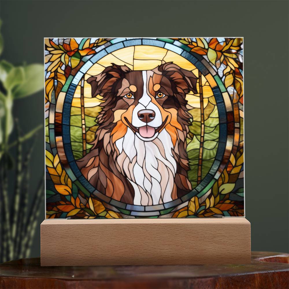 Acrylic Australian Shepherd Plaque