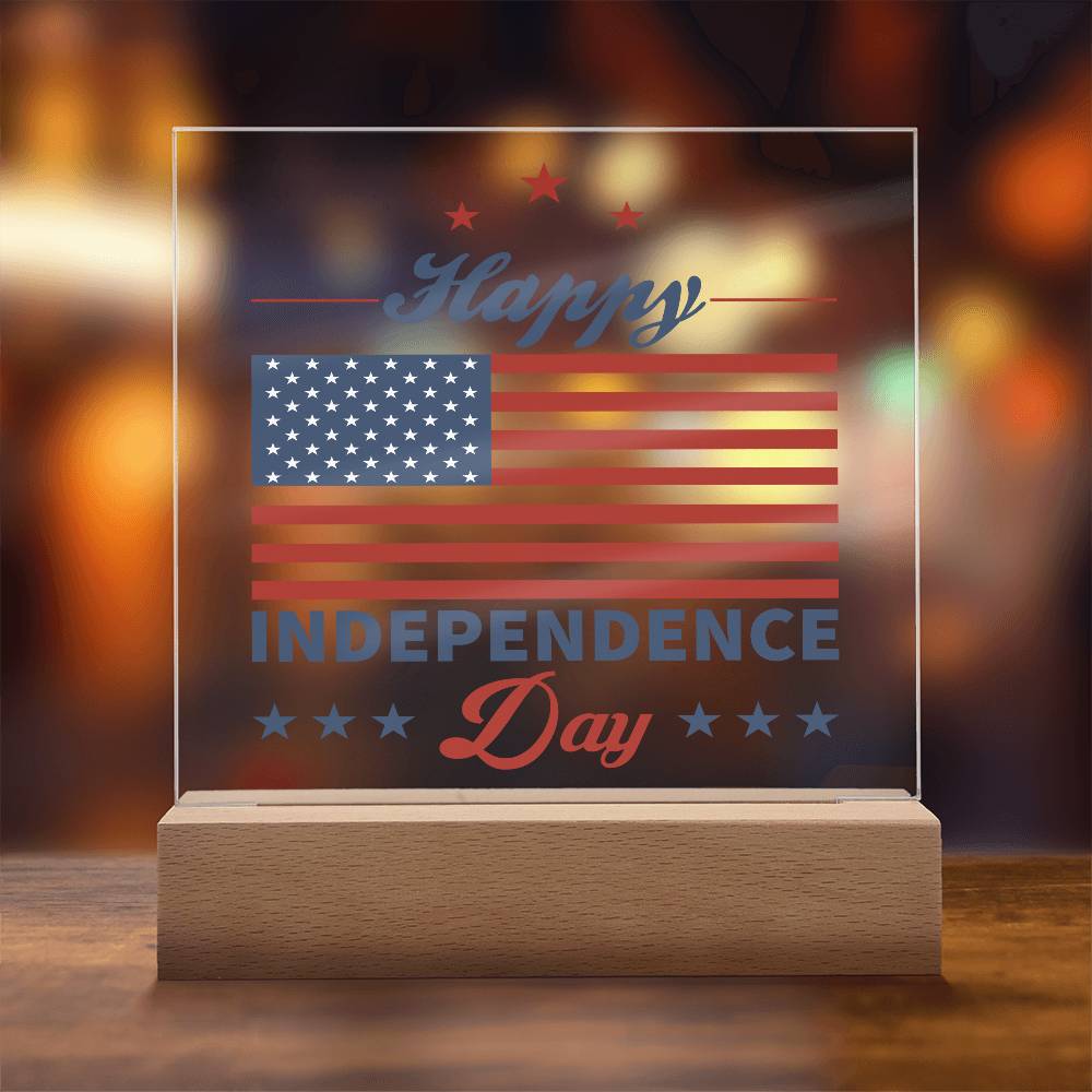 Happy Independence Day Acrylic Plaque