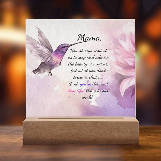 Mama Acrylic Plaque for Mother's Day, Birthday, Christmas Gift