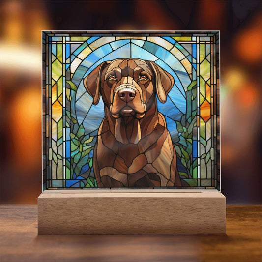 Chocolate Labrador Retriever Plaque