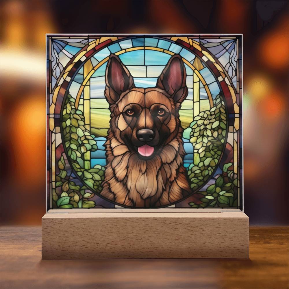 Brown Belgian Shepherd Plaque