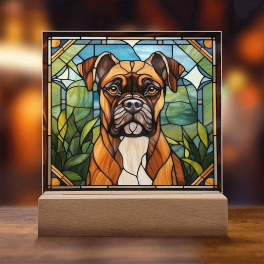 Boxer Acrylic Plaque