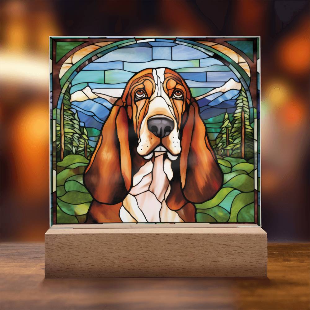 Basset Hound Acrylic Plaque