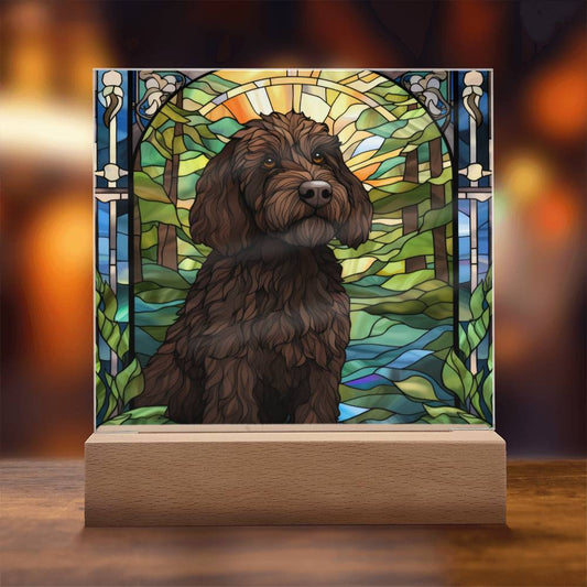 Black Labradoodle Plaque