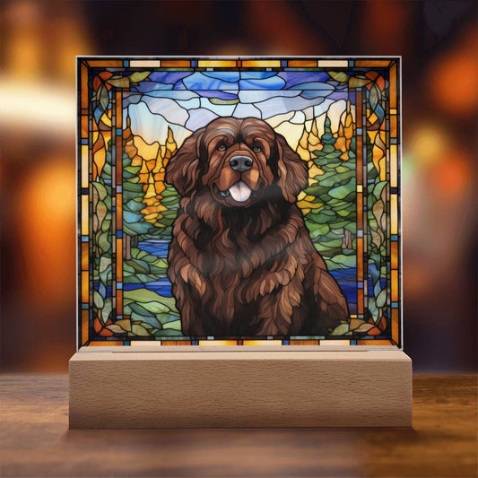 Brown Newfoundland Acrylic Plaque