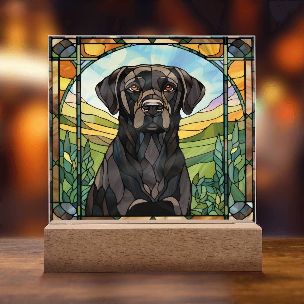 Black Lab Retriever Plaque