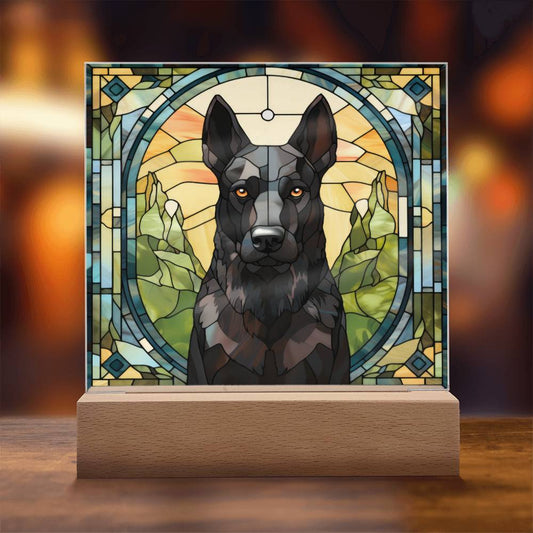 Black Belgian Shepherd Plaque