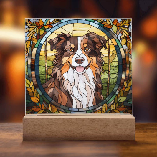 Acrylic Australian Shepherd Plaque