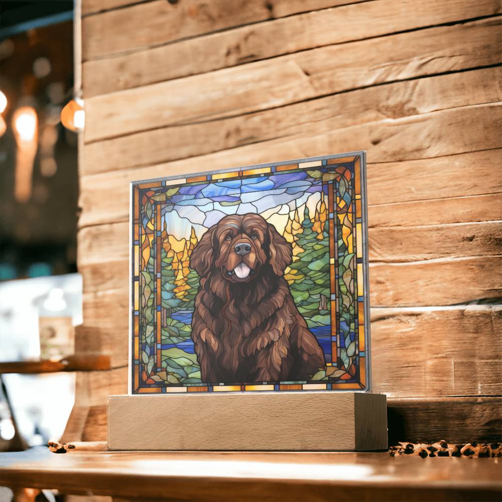 Brown Newfoundland Acrylic Plaque