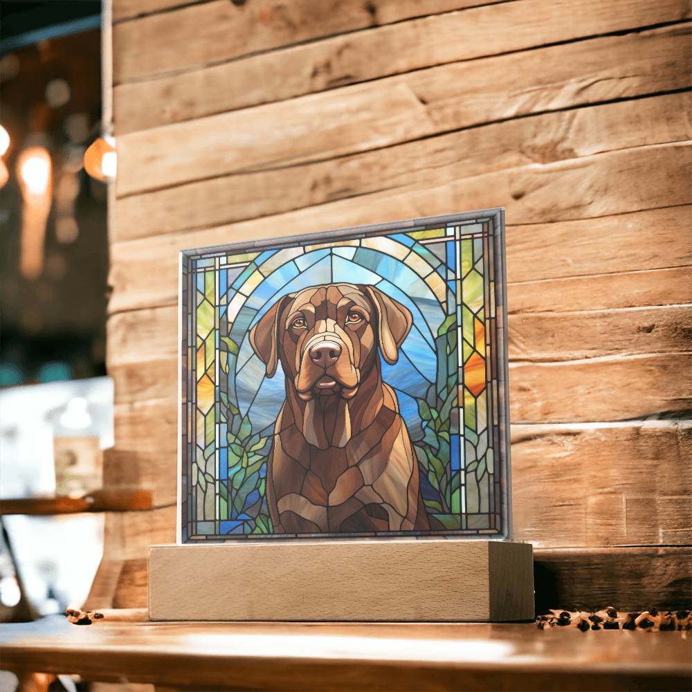 Chocolate Labrador Retriever Plaque