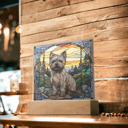 Cairn Terrier Square Acrylic Plaque
