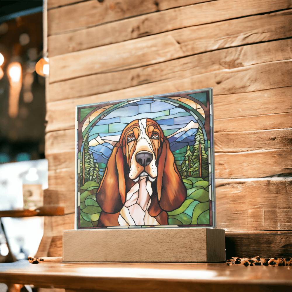 Basset Hound Acrylic Plaque