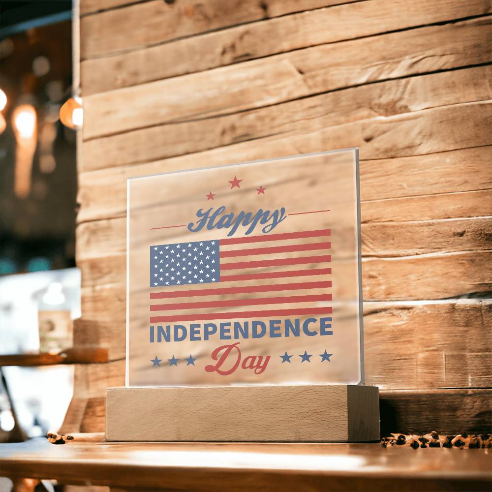 Happy Independence Day Acrylic Plaque