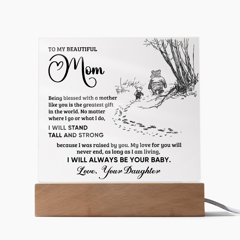 Always Your Baby Square Acrylic Plaque for Mom