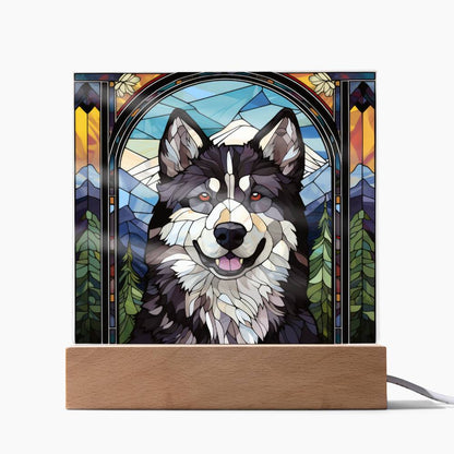 Alaskan Malamute Acrylic Plaque