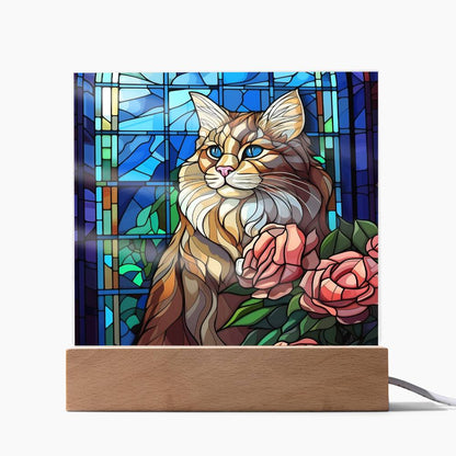 Cat Acrylic Plaque and Nightlight