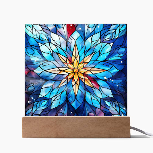 Snowflake Acrylic Plaque Nightlight