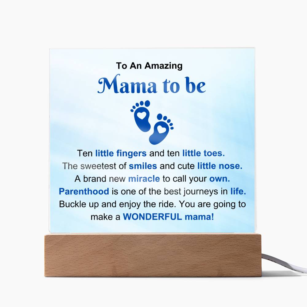 Amazing Mama To Be Acrylic Plaque