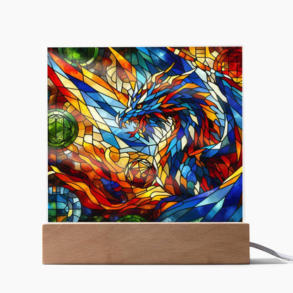 Dice Game Dragon Acrylic Plaque