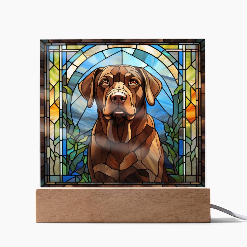 Chocolate Labrador Retriever Plaque