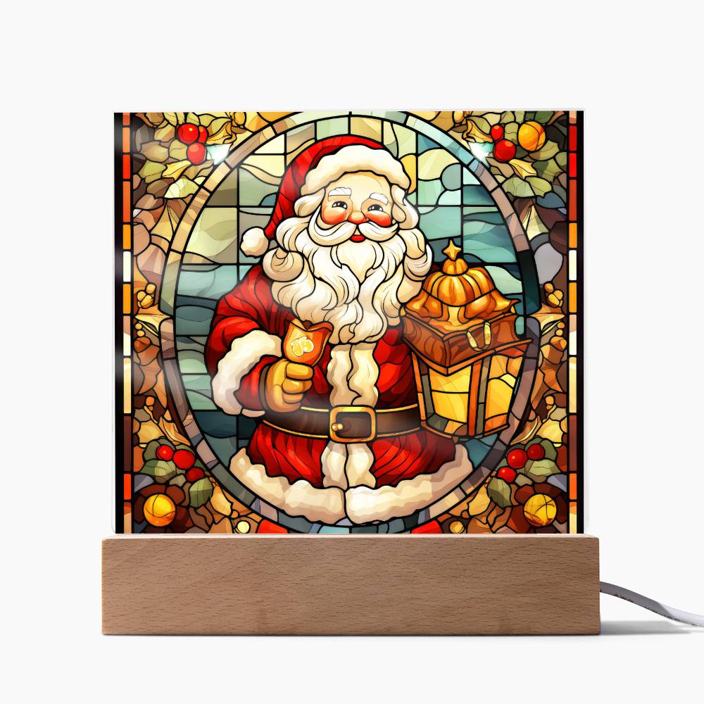 Vintage Santa Plaque Nightlight