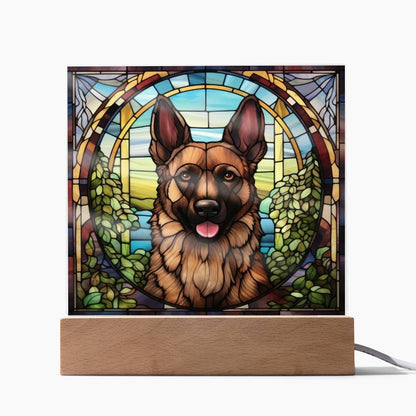 Brown Belgian Shepherd Plaque