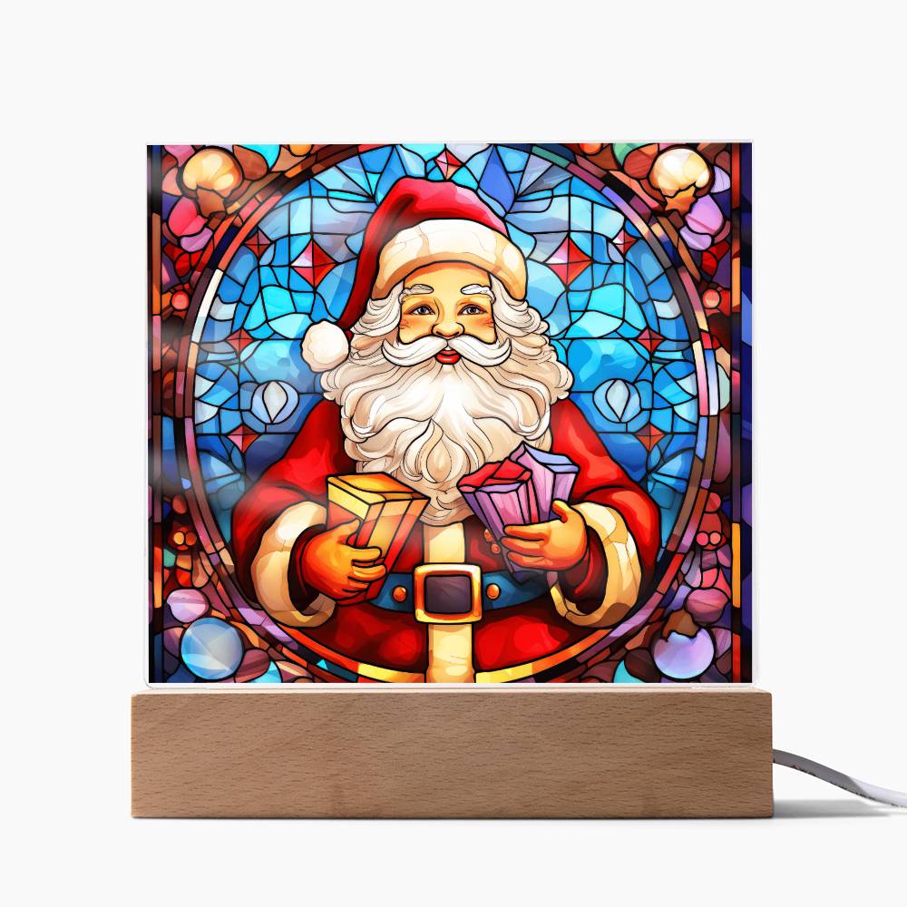 Santa Acrylic Plaque Nightlight