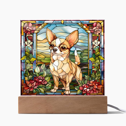 Chihuahua Square Acrylic Plaque