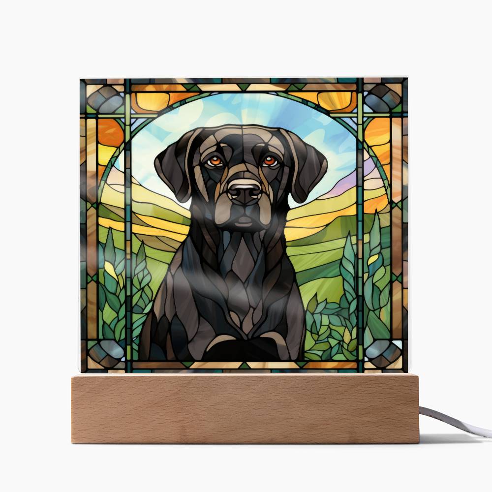 Black Lab Retriever Plaque