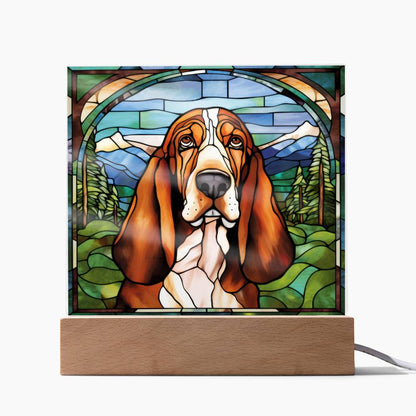 Basset Hound Acrylic Plaque