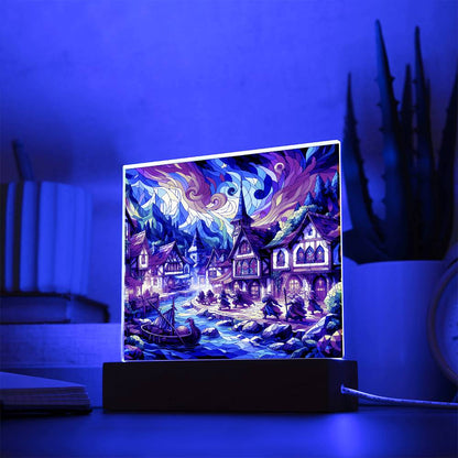 DnD Village Square Acrylic Plaque