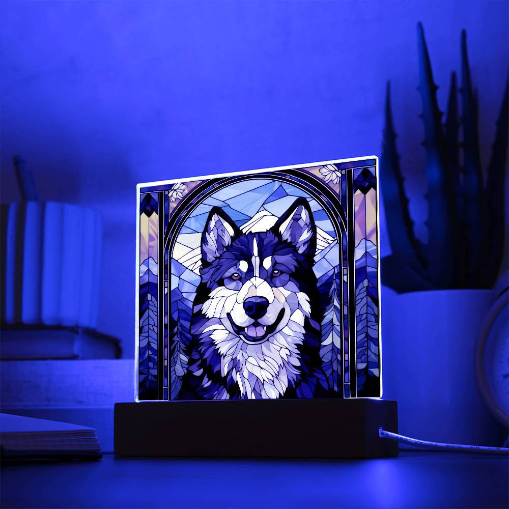 Acrylic Alaskan Malamute Plaque