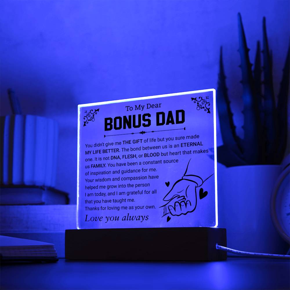 Bonus Dad Acrylic Plaque