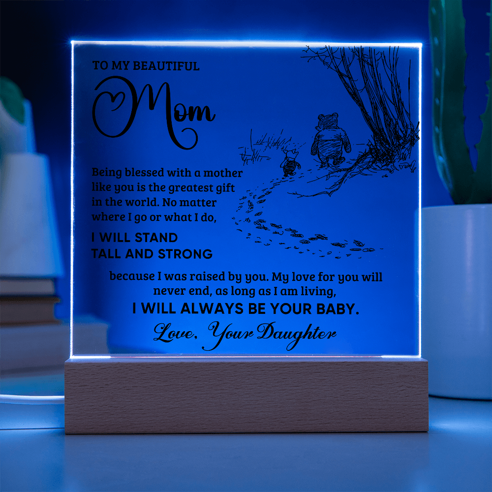 Always Your Baby Square Acrylic Plaque for Mom