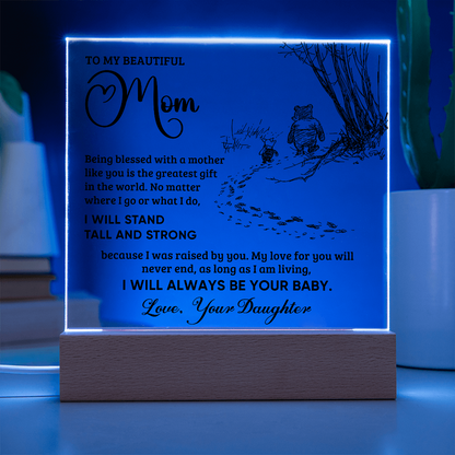 Always Your Baby Square Acrylic Plaque for Mom
