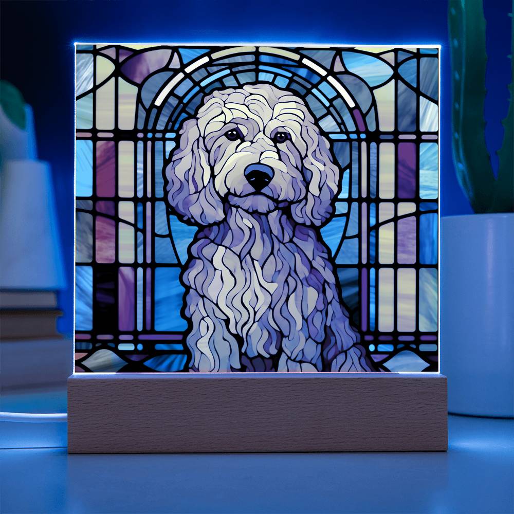 Golden Doodle Acrylic Plaque