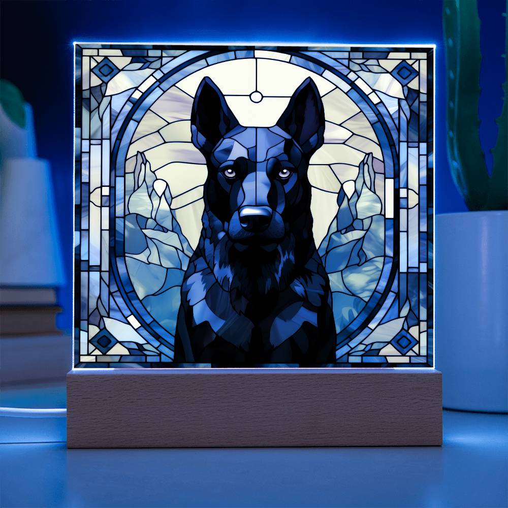 Black Belgian Shepherd Plaque