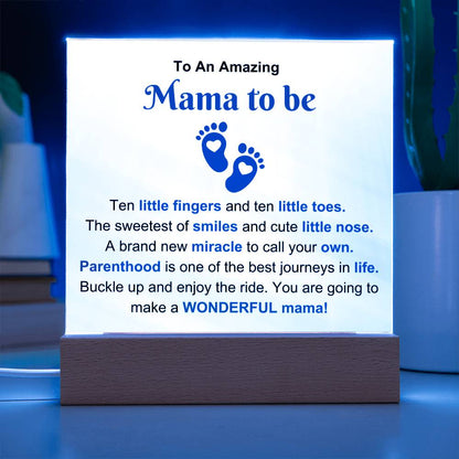 Amazing Mama To Be Acrylic Plaque