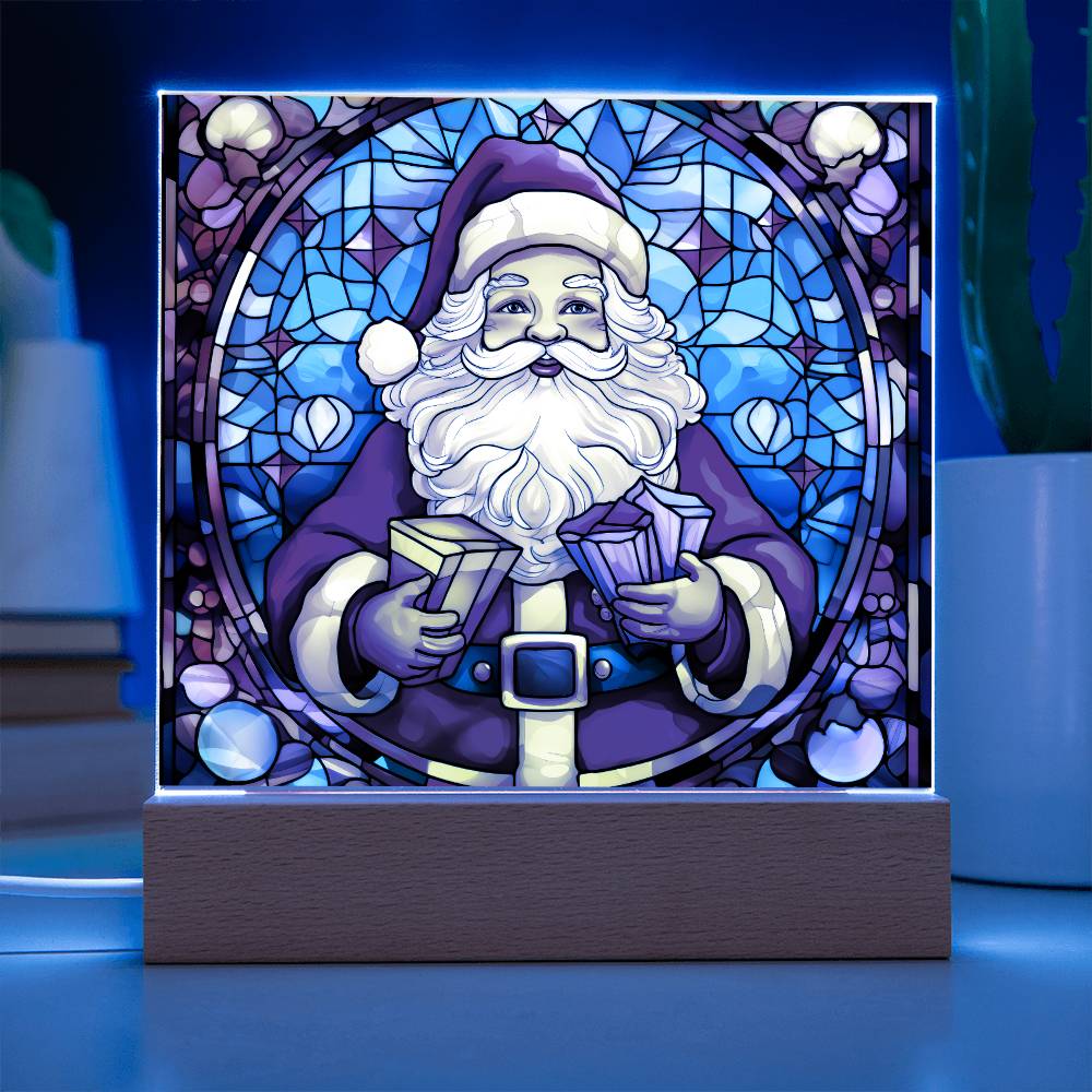 Santa Acrylic Plaque Nightlight