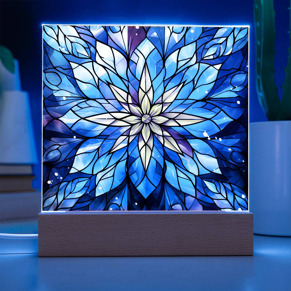 Snowflake Acrylic Plaque Nightlight