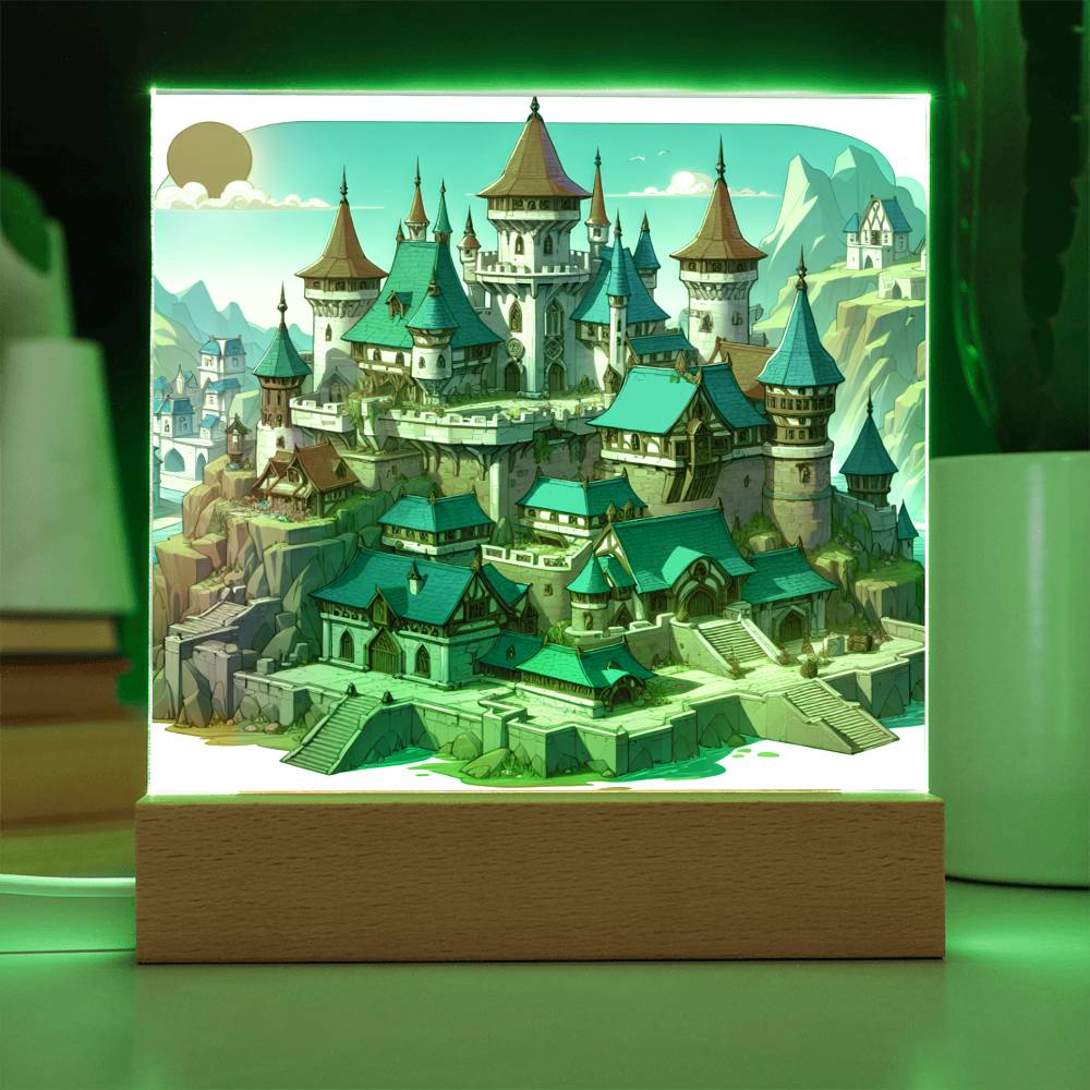 D&D Castle Acrylic Plaque