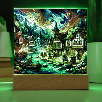 DnD Village Square Acrylic Plaque