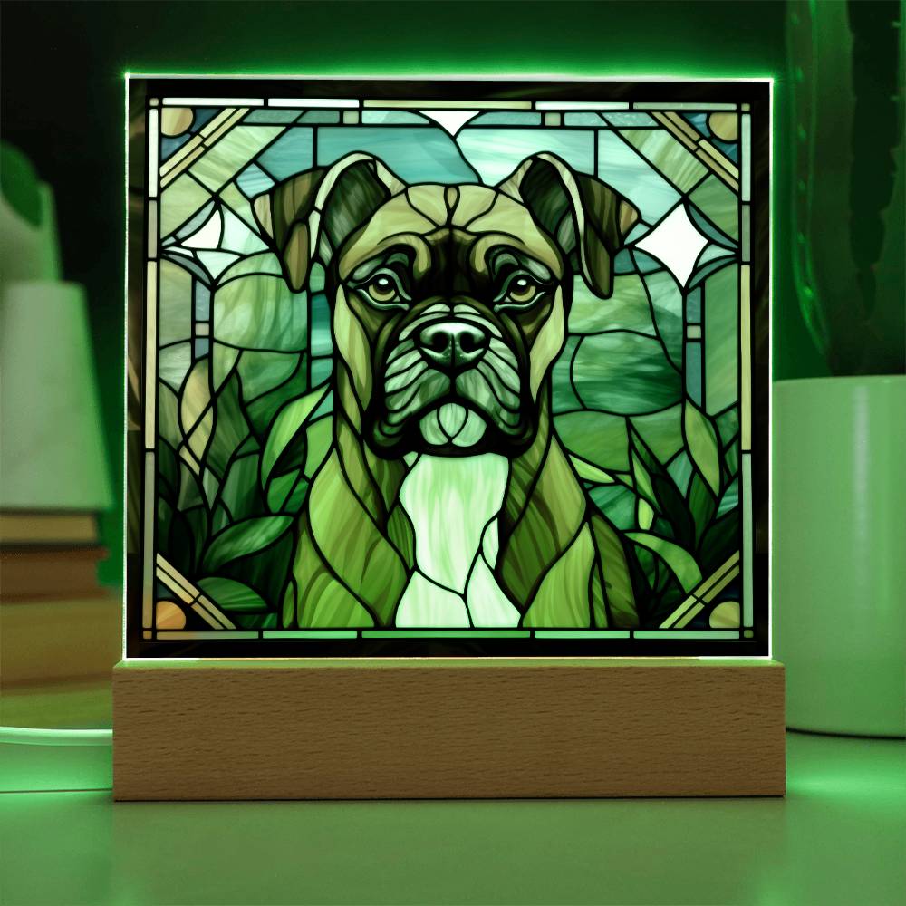 Boxer Dog Acrylic Plaque