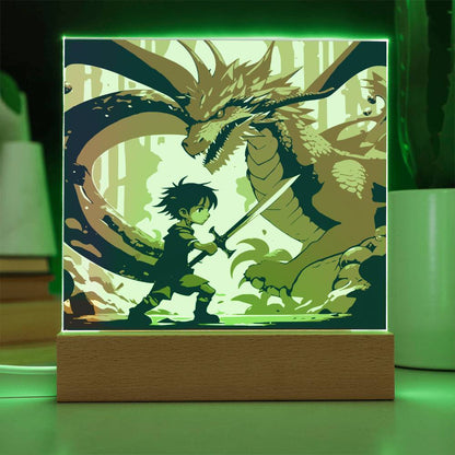 Dragon Lover DnD Square Acrylic Plaque